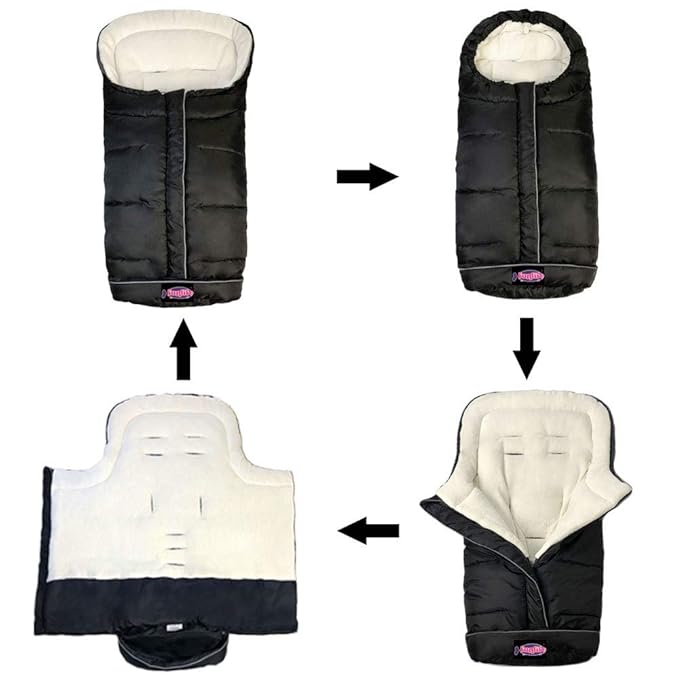 Go 3-Seasons Water Repellent Stroller Footmuff, Baby Cozy Toe Pushchair - Image 2