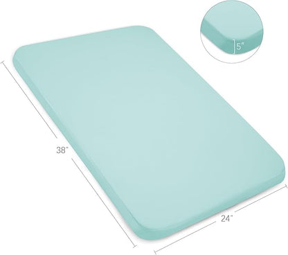Waterproof Pack and Play Sheets Fitted 2 Pack, Compatible - Image 7