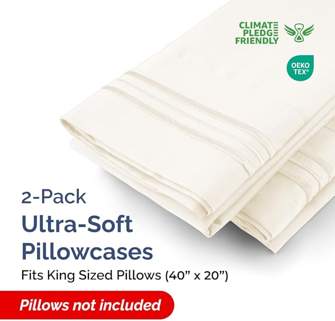 King Pillow Cases Set of 2 - Image 2