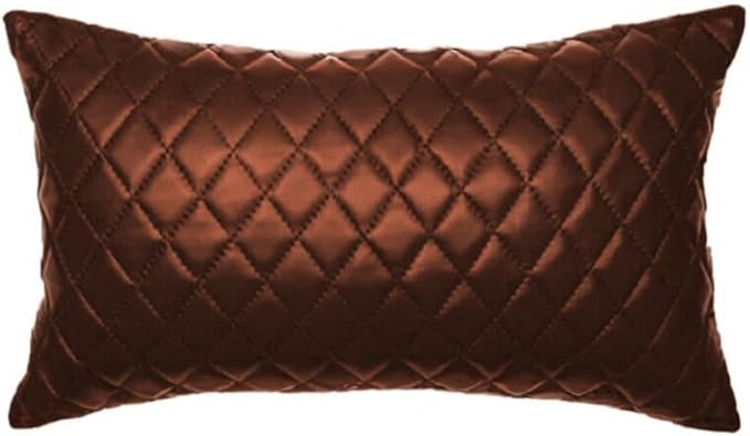 Genuine Leather Quilted Pillow Cover Case by SouthBeachLeather