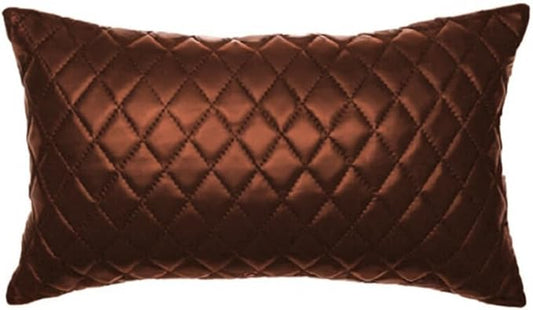 Genuine Leather Quilted Pillow Cover Case by SouthBeachLeather