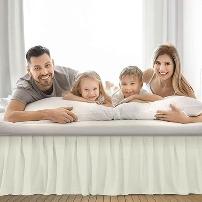 Ruffle Bed Skirt with Split Corners, Microfiber Dust Ruffled - Image 6