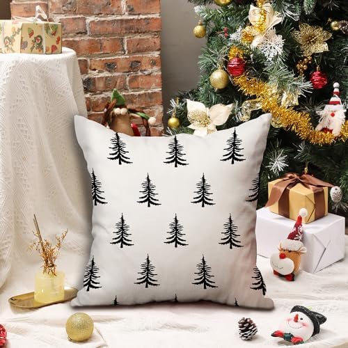 DFXSZ Christmas Pillow Covers 16x16 inch Set of 2 Christmas Tree Decorative - Image 2