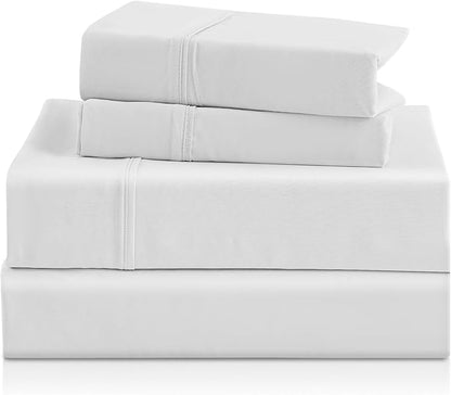 Twin Sheet Set - 3 Piece Super Soft Breathable Bed Sheet & Pillowcase Set by COZYSMILE