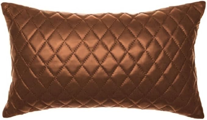 Genuine Leather Quilted Pillow Cover Case by SouthBeachLeather