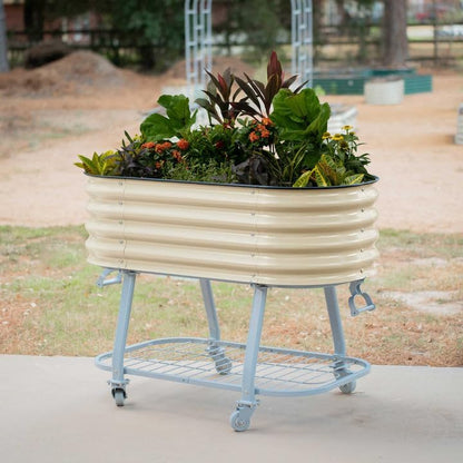 vego garden 2' x 4' raised garden bed shown in use