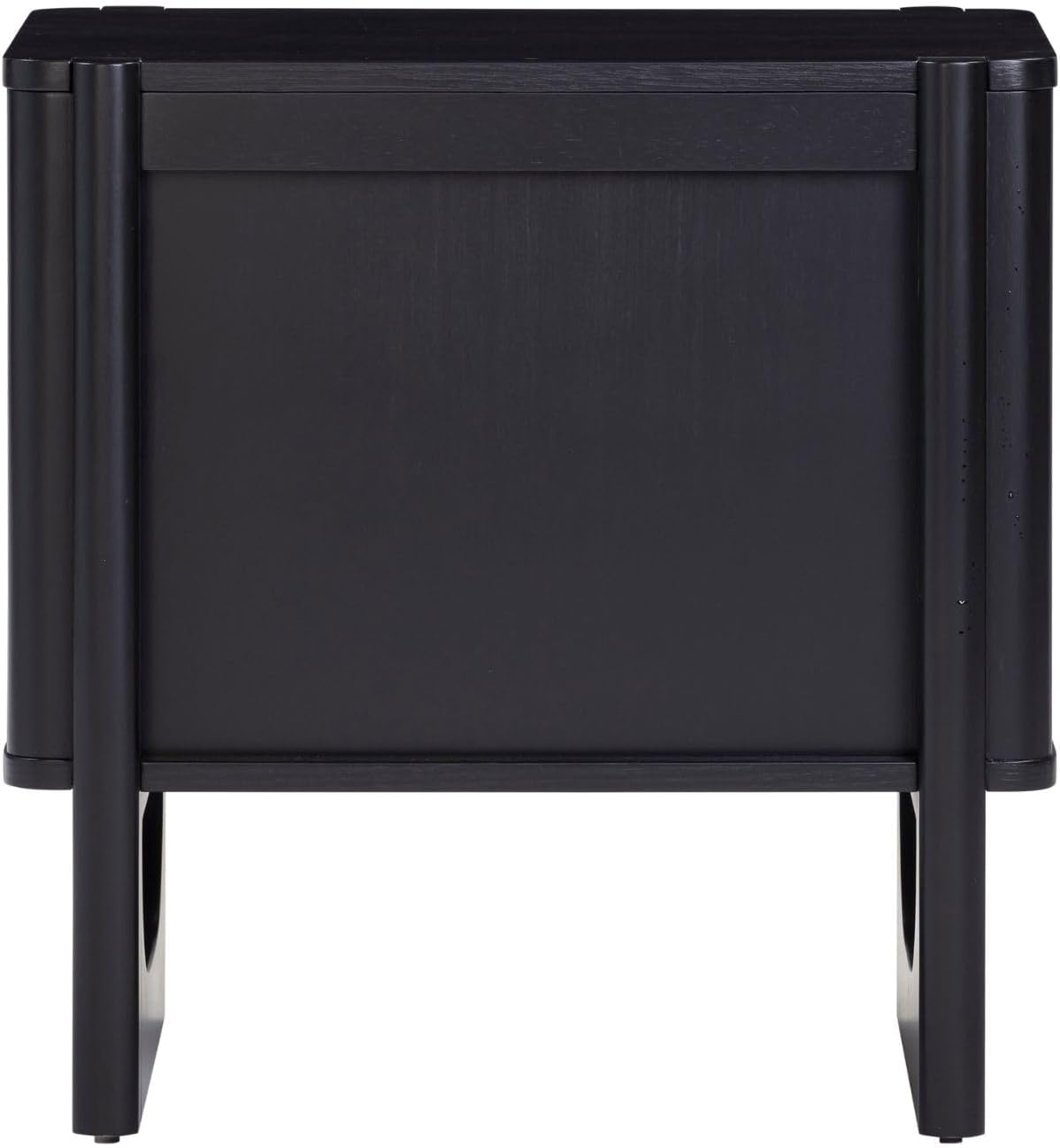 nathan james solace mid century modern 2 drawer, close-up detail