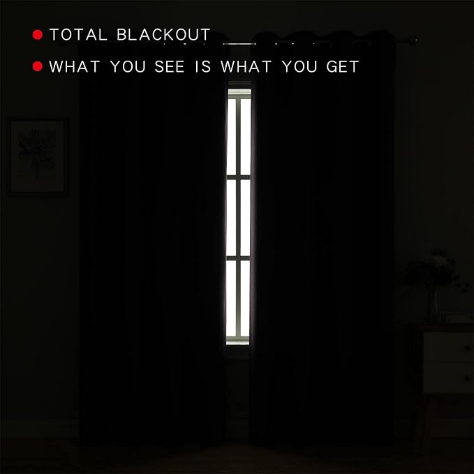 G2000 100% Blackout Curtains for Bedroom & Living Room - Image 3