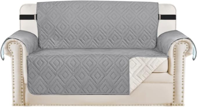 H.VERSAILTEX Reversible Loveseat Cover Furniture Protector Anti-Slip Water by HVERSAILTEX