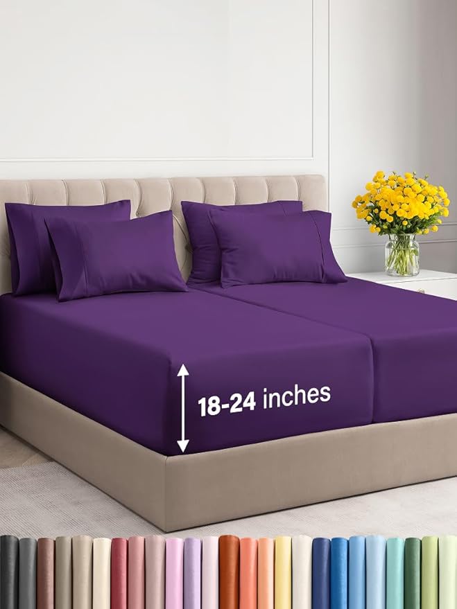 Extra Deep Split King Sheet Set by CGKUnlimited