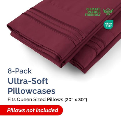 Queen Pillow Cases Set of 8 - Image 2