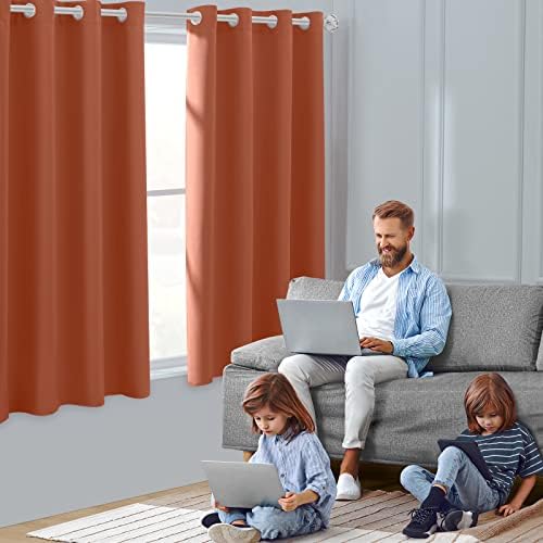homeideas blackout curtains for bedroom 52 x 63, main product view