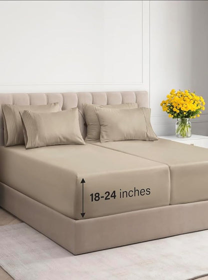 Extra Deep Split King Sheet Set by CGKUnlimited