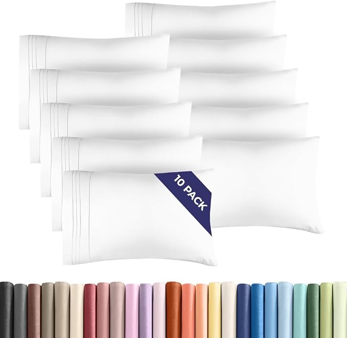 Queen Pillow Cases Set of 10 by CGKUnlimited