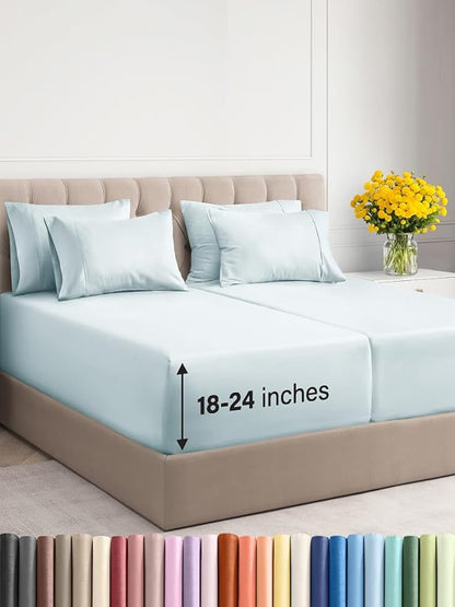 Extra Deep Split King Sheet Set by CGKUnlimited
