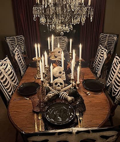 Window Candles Flickering Battery Operated with Remote and Timer, 9 Pack Electric Flameless Taper Candles with Magnetic Base for Christmas Halloween Dinner Wedding Party Decoration