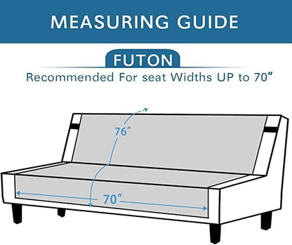 H.VERSAILTEX Reversible Futon Cover Water Repellent Armless Sofa Slipcover - Image 6