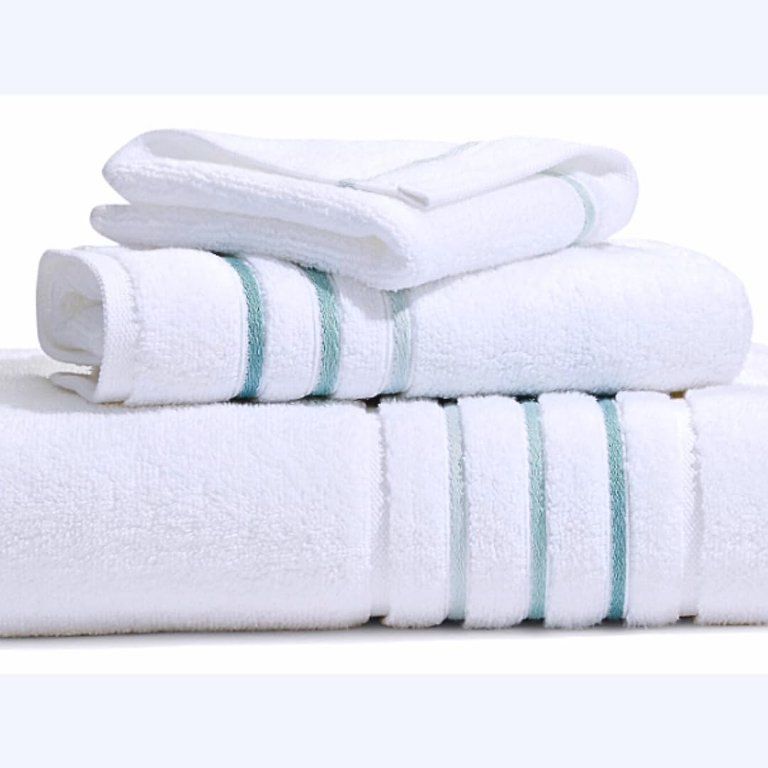 bath towels set for bathroom – luxury 6-piece showing dimensions