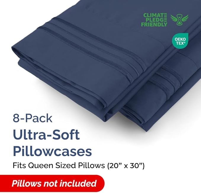 Queen Pillow Cases Set of 8 - Image 2