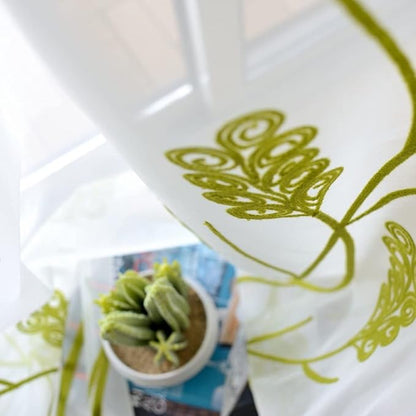 Melodieux Wheat Embroidery Sheer Curtain - Image 5