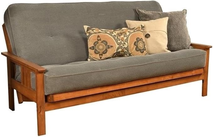 BOWERY HILL Full Fabric Futon in Marmont Thunder Blue-Frame Not Included - Image 6