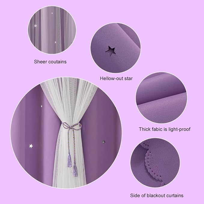 Ombre Rainbow Blackout Curtains - Image 4