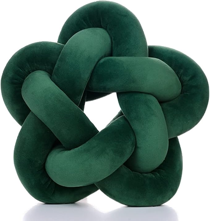 Knot Plush Throw Pillow Kids Handmade Knotted Star Pillow Soft Sofa Lumbar by Wadser