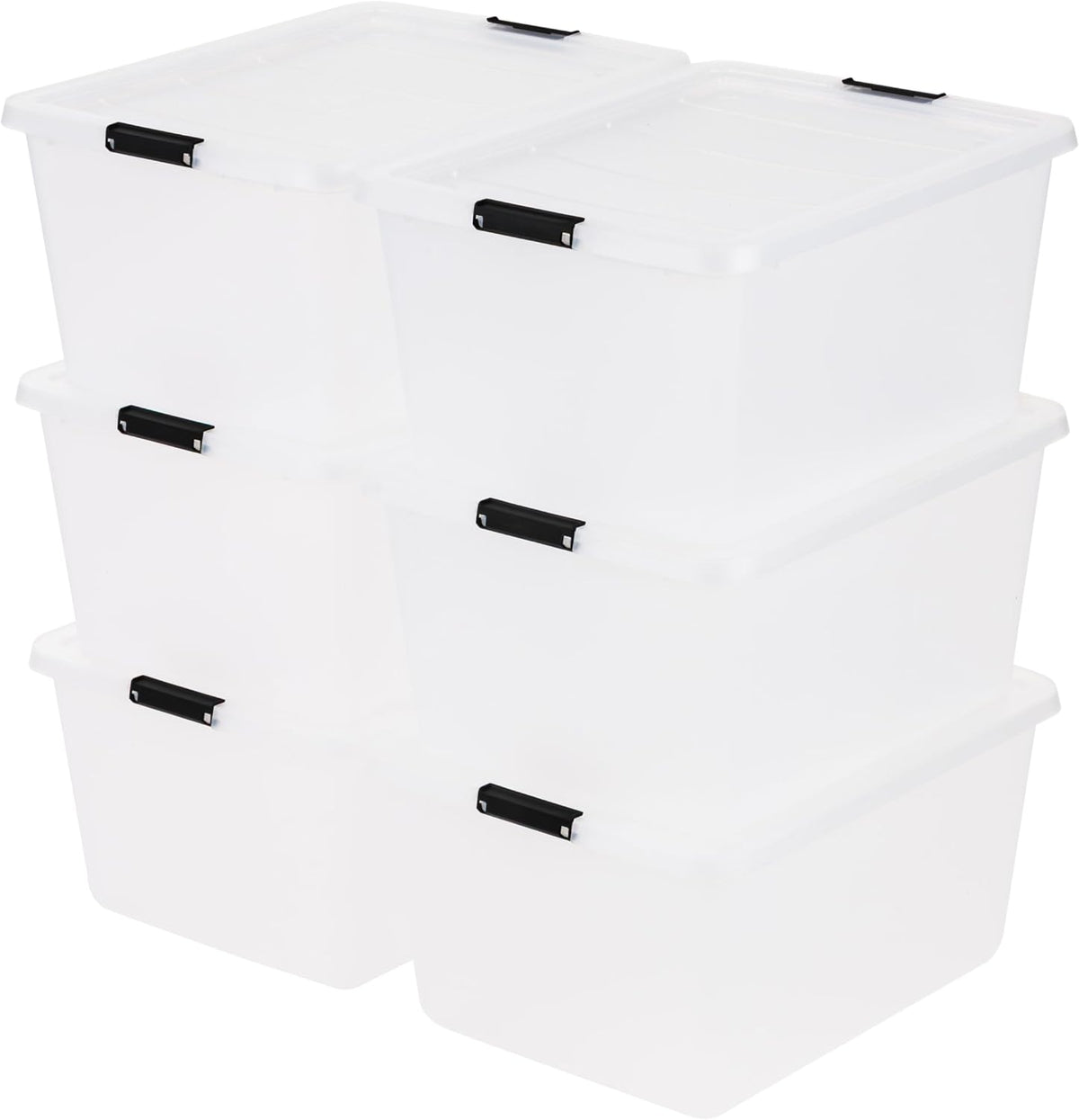 iris usa 6-pack 32.5 quart clip box with, view 9