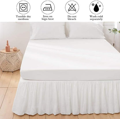 BISELINA French Linen Bed Skirt - Image 6