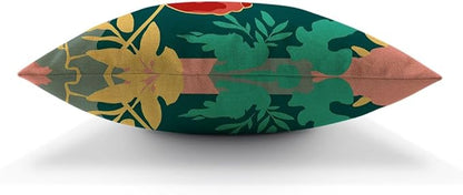Moslion Poppy Pillowcases 18x18 Inch Abstract Tropical Blooming Flower Floral - Image 5