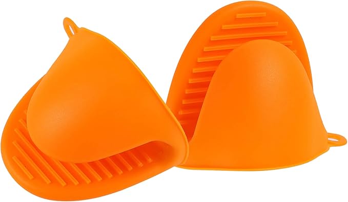 2 Pairs Mini Oven Gloves Silicone Heat Resistant Cooking Pinch Mitts Potholder - Image 4