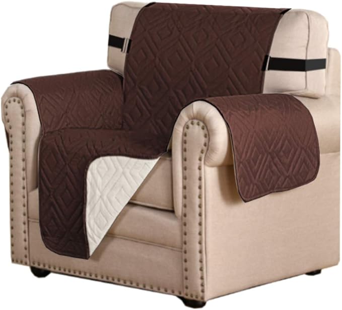 H.VERSAILTEX Reversible Chair Cover Furniture Protector Anti-Slip Couch Cover by HVERSAILTEX