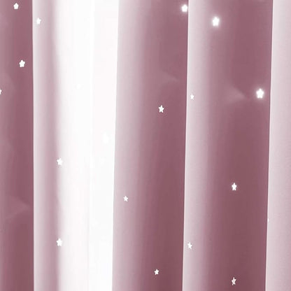 NICETOWN Star Window Curtains for Girls - Image 2