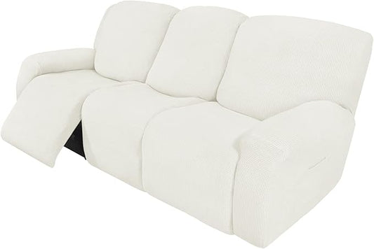 Easy-Going 8 Pieces Recliner Sofa Stretch Sofa Slipcover Sofa Cover Furniture by Easy-Going