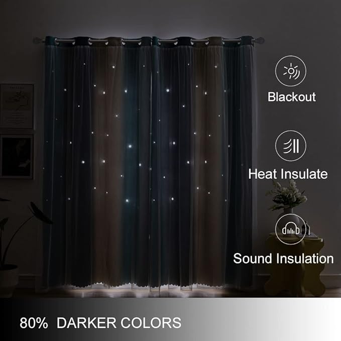 Ombre Rainbow Blackout Curtains - Image 3