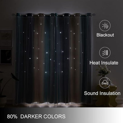 Ombre Rainbow Blackout Curtains - Image 3
