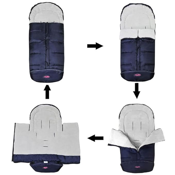 Go 3 Seasons Universal Stroller Footmuff, Warm Winter Bunting Bag - Image 8