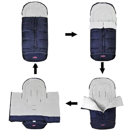 0-4T Anti-Kick Winter Warm Stroller Blanket, Cozy Baby Sleeping Bag Cocoon - Image 2