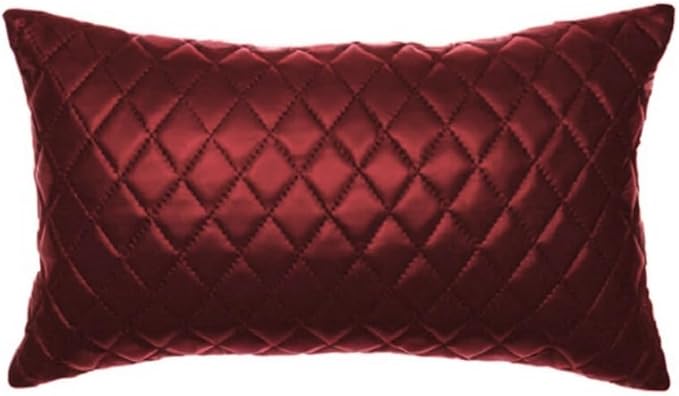 Genuine Leather Quilted Pillow Cover Case by SouthBeachLeather