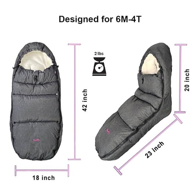 funlife Anti-Kick Waterproof High Performance Winter Stroller Footmuff Fits All - Image 2