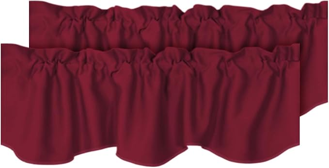 H.VERSAILTEX 2 Panels Christmas Blackout Curtain Valances by HVERSAILTEX