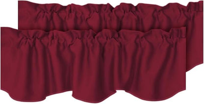 H.VERSAILTEX 2 Panels Christmas Blackout Curtain Valances by HVERSAILTEX
