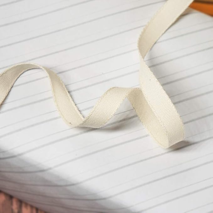 CT CRAFT LLC Ivory Cotton Ribbon 3/8" x 10 Yards - Image 5