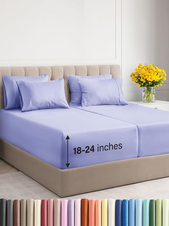 Extra Deep Split King Sheet Set by CGKUnlimited
