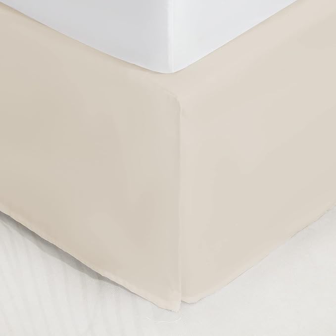 SONIVE Full Bed Skirt, Classic Tailored Easy Fit Brushed Microfiber Skirts by SONIVE