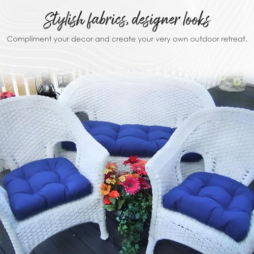 rsh decor bench cushions for outdoor furniture, tufted on a desk or shelf