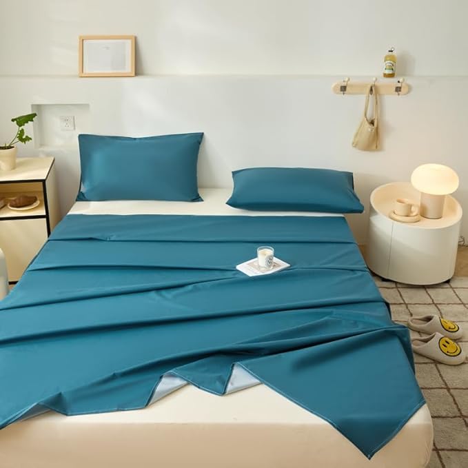 WenBags Lightweight Waterproof Flat Sheet 90 * 98 Inches King Size-Mattress - Image 2