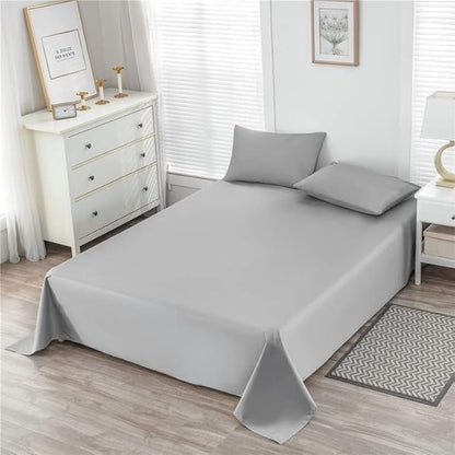 WenBags Lightweight Waterproof Flat Sheet 90 * 98 Inches King Size-Mattress - Image 2
