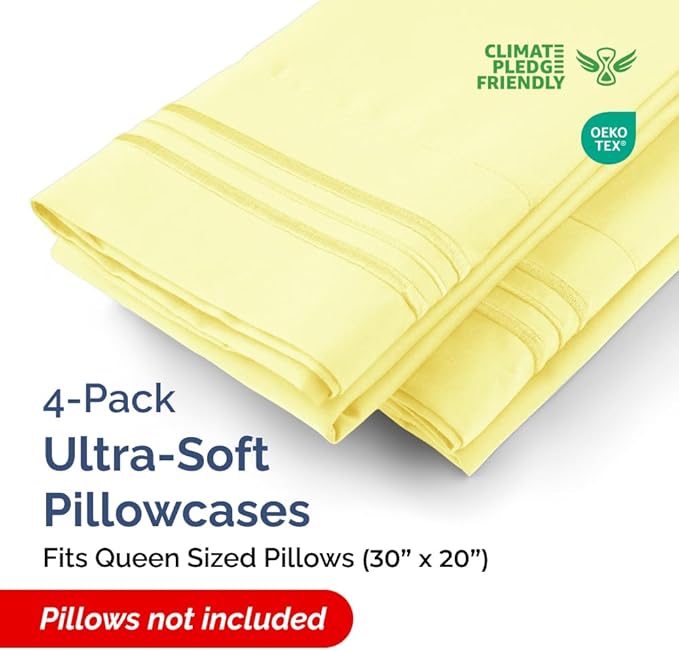 Queen Pillow Cases Set of 4 - Image 2