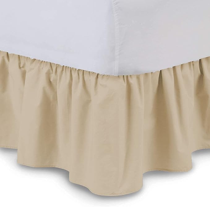 Ruffled Bed Skirt 18 Inch Drop Dust Ruffle by Unknown